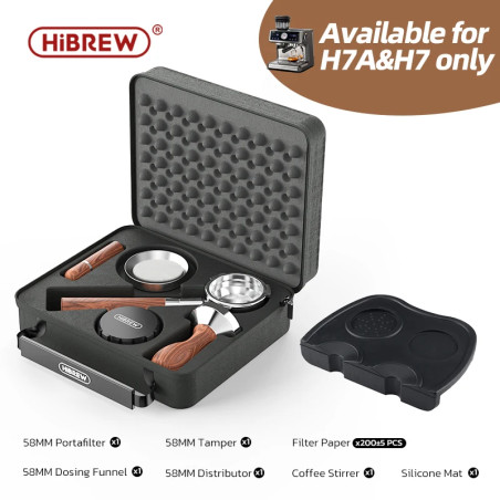 Sistema per espresso HIBREW H7A: portafiltro di precisione e pressino